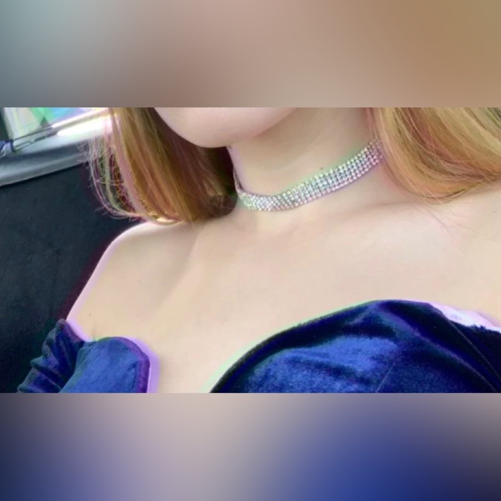Adjustable choker, silver